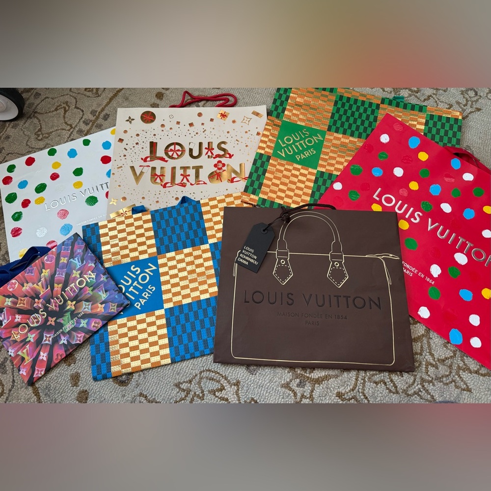 Louis Vuitton shopping bag lot